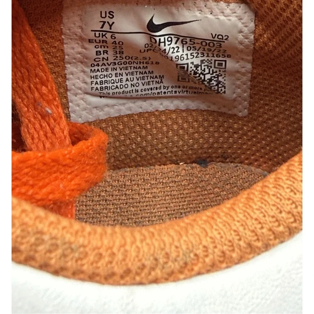 Nike Dunk Low GS Halloween 2022 Sneakers Youth Size 7Y Orange White DH9765-003